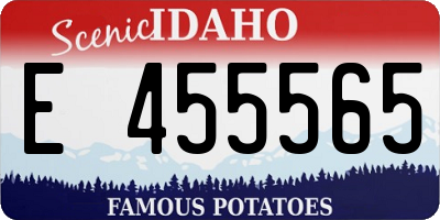 ID license plate E455565