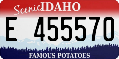 ID license plate E455570