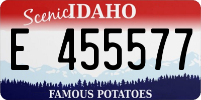 ID license plate E455577