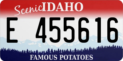 ID license plate E455616