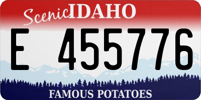 ID license plate E455776