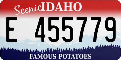 ID license plate E455779