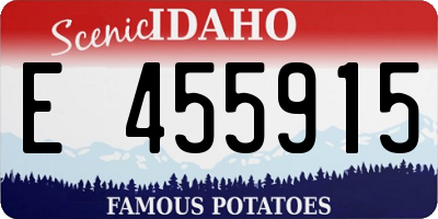 ID license plate E455915