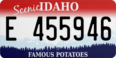 ID license plate E455946