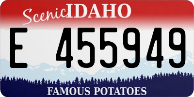 ID license plate E455949