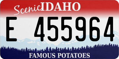 ID license plate E455964