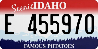 ID license plate E455970
