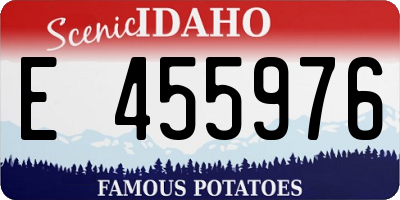 ID license plate E455976