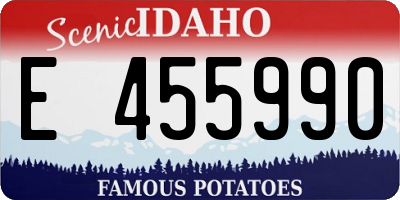 ID license plate E455990