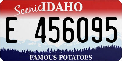 ID license plate E456095