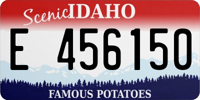 ID license plate E456150