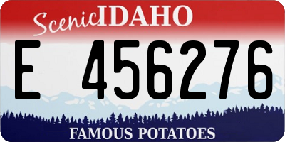 ID license plate E456276
