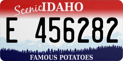 ID license plate E456282