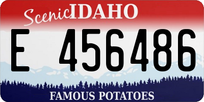 ID license plate E456486