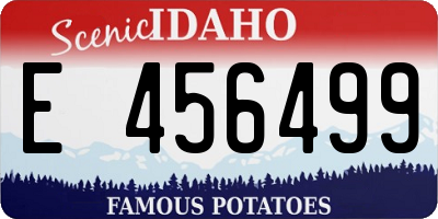 ID license plate E456499