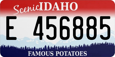 ID license plate E456885