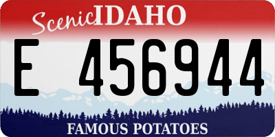 ID license plate E456944