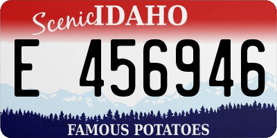 ID license plate E456946