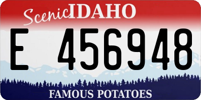 ID license plate E456948