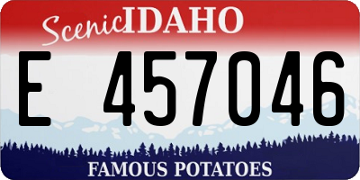 ID license plate E457046