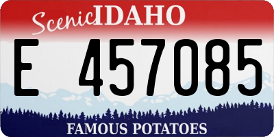 ID license plate E457085