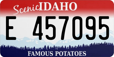 ID license plate E457095