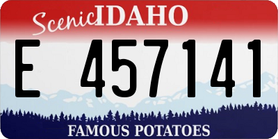 ID license plate E457141