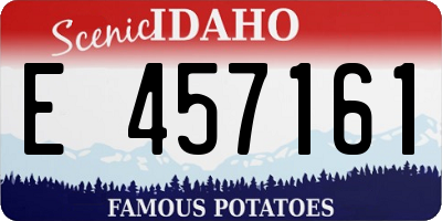 ID license plate E457161