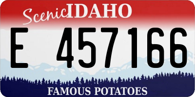 ID license plate E457166