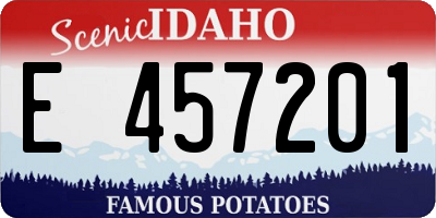 ID license plate E457201