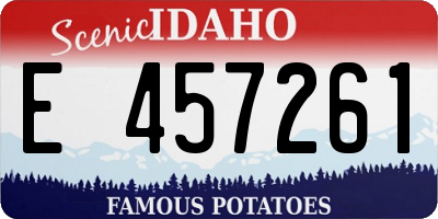 ID license plate E457261