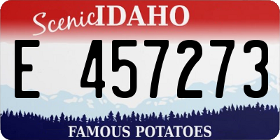 ID license plate E457273