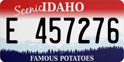ID license plate E457276