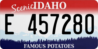ID license plate E457280