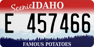 ID license plate E457466