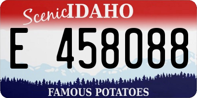 ID license plate E458088