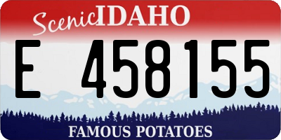 ID license plate E458155