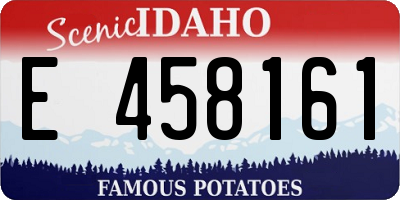 ID license plate E458161