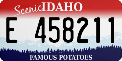 ID license plate E458211