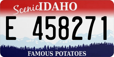 ID license plate E458271