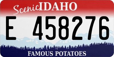 ID license plate E458276