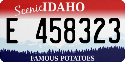 ID license plate E458323