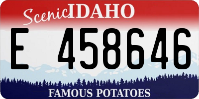 ID license plate E458646