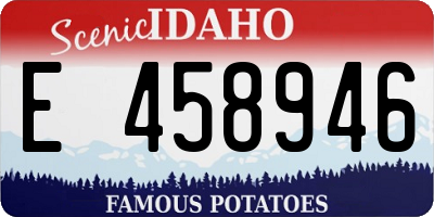ID license plate E458946