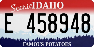 ID license plate E458948