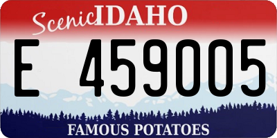 ID license plate E459005
