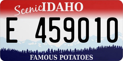 ID license plate E459010