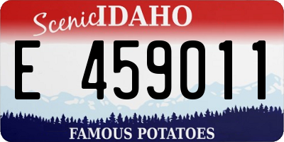 ID license plate E459011
