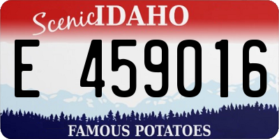 ID license plate E459016