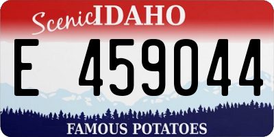 ID license plate E459044